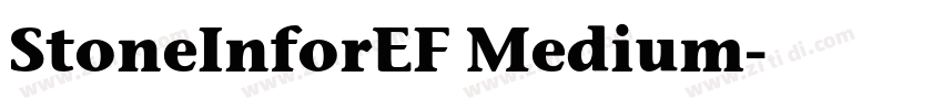 StoneInforEF Medium字体转换